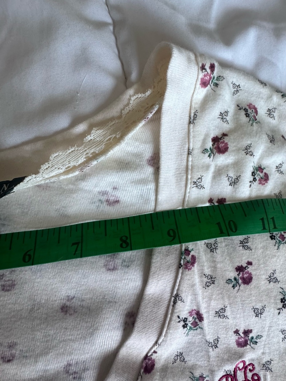 Lauren Ralph Lauren Cotton Floral Knit Nightshirt Pajama Dress XL - Picture 13 of 13